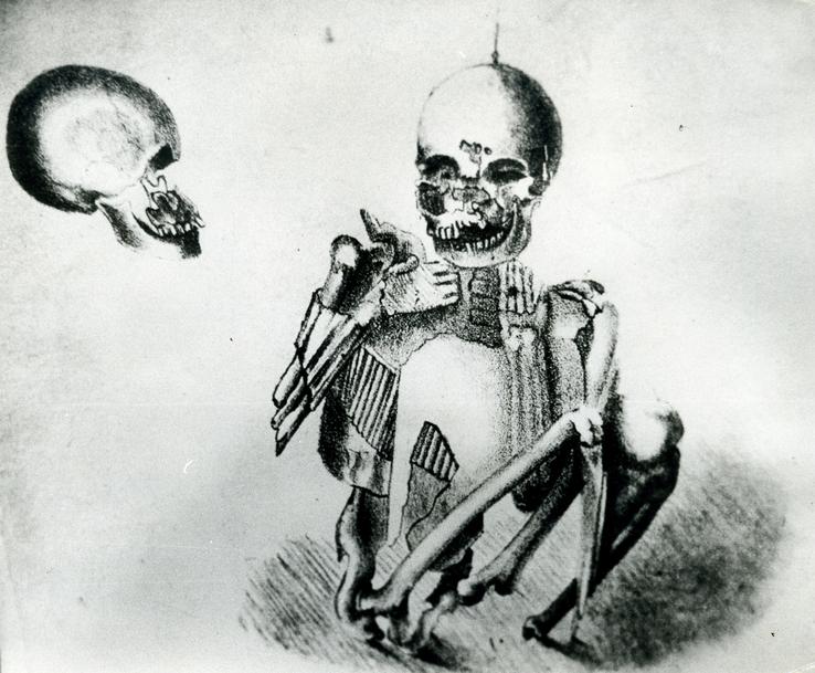 Fall River Skeleton Sketch