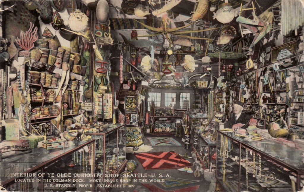 A postcard depicting the interior a century ago.
