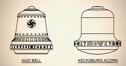 Illustrations of both Die Glocke and the Kecksburg Acorn.