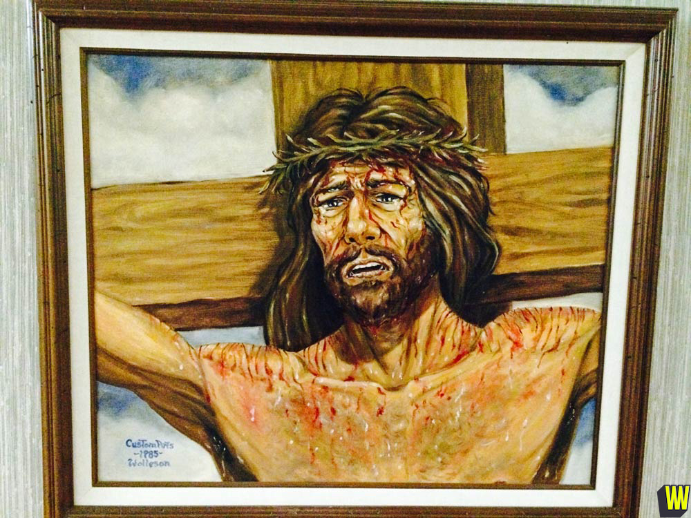 Jesus is not very happy