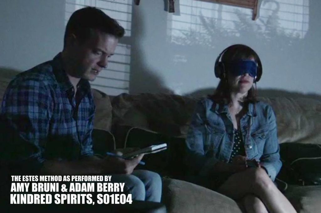 Amy Bruni and Adam Berry perform the Estes Method SB7 Spirit Box Experiment on Travel Channel's Kindred Spirits