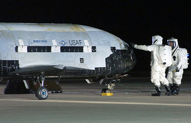 X-37B Delivers Green Slime??