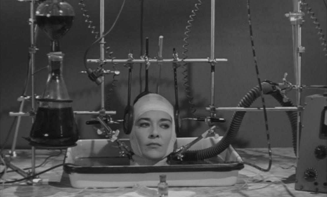 Virginia Leith starred as "Jan in the pan" in The Brain That Wouldn't Die (1959).