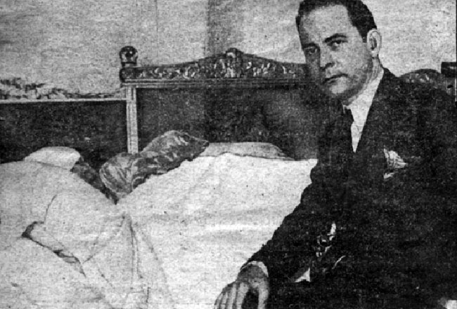 Arthur Ford with Bess Houdini in 1929