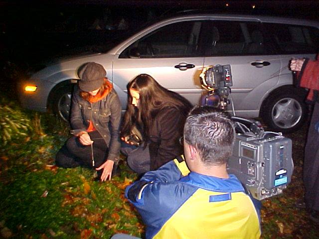 Dana Matthews filming the Girly Ghosthunters for Space Network